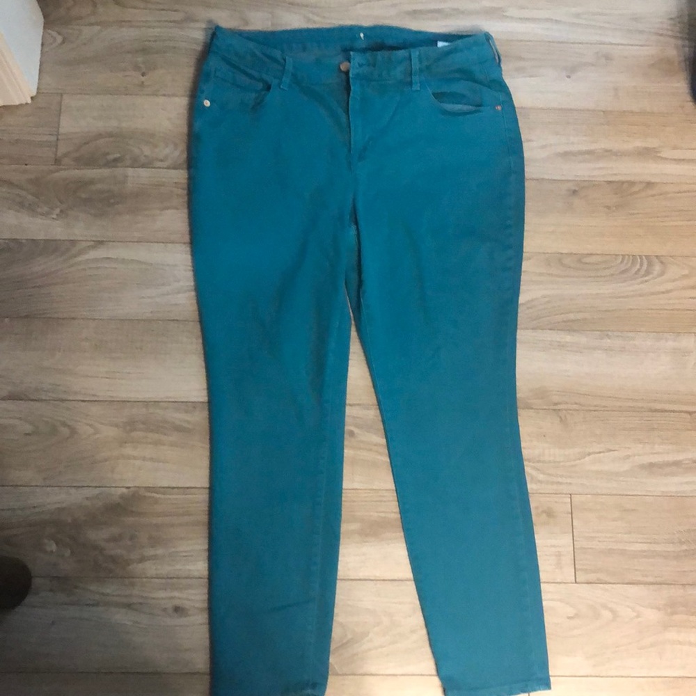 Old navy teal rockstar jeans